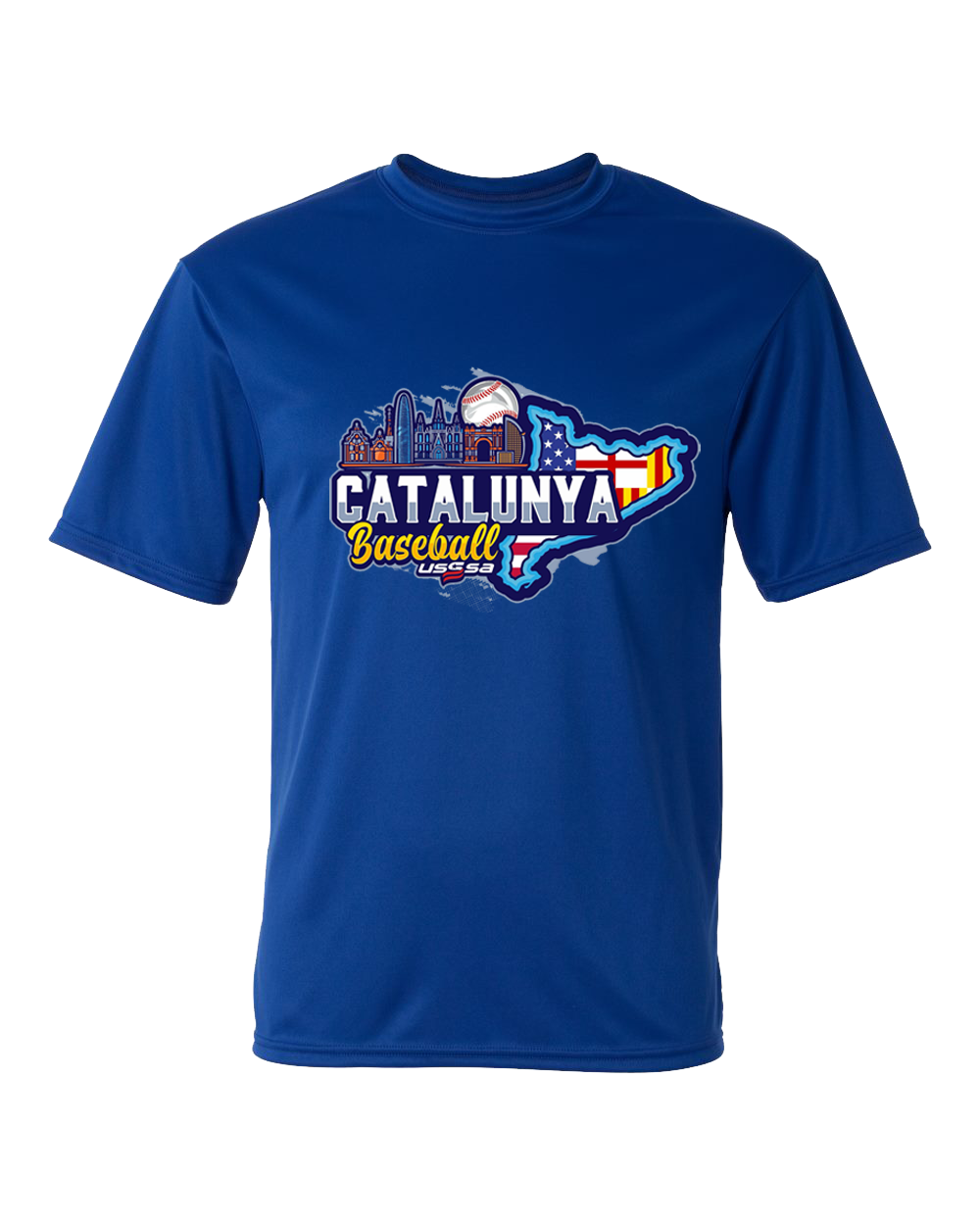 Catalunya DryFit TShirt Blue